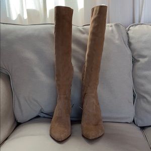 Sam Edelman Hai Knee- High Suede Boots . Camel.
